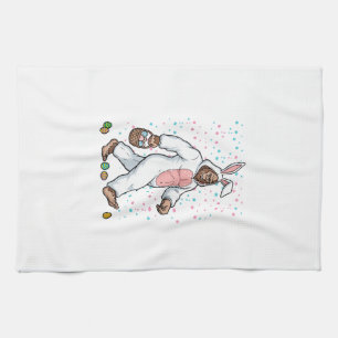 Bigfoot-Osterhasen-Kostüm Lustiger Sasquatch Männe Geschirrtuch