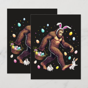 Bigfoot Ostertag Lustiger Sasquatch Karte