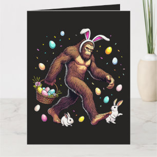 Bigfoot Ostertag Lustiger Sasquatch Karte