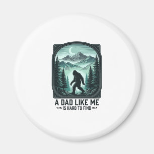 Bigfoot Papa Vintage Gravur Lustiges Vater Shirt D Magnet
