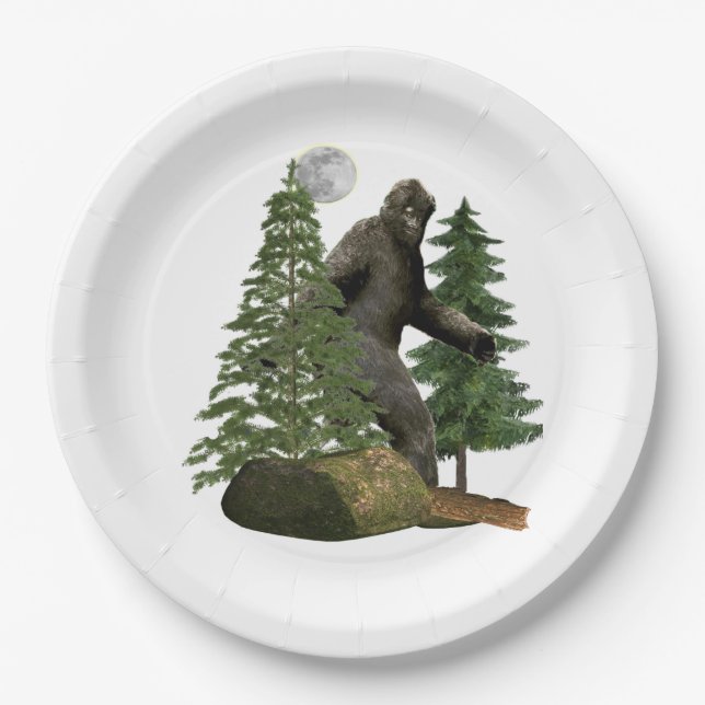 Bigfoot Pappteller (Vorderseite)