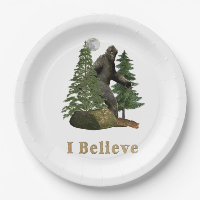 Bigfoot Pappteller (Vorderseite)