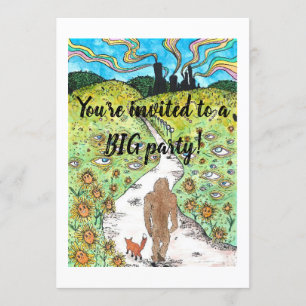 Bigfoot-Party-Karte Einladung