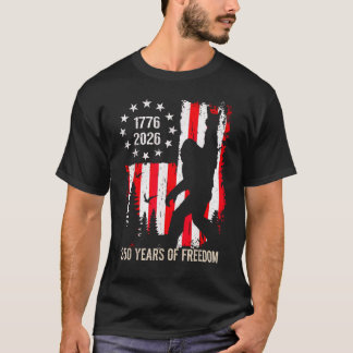 Bigfoot Patriotisch 250 Jahre Freiheit Amerikanisc T-Shirt