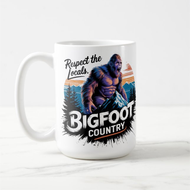 Bigfoot, Perfekt für Sasquatch Liebhaber Kaffeetasse (Links)