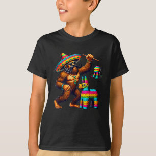 Bigfoot Pinata Cinco De Mayo Mexikanischer Sasquat T-Shirt