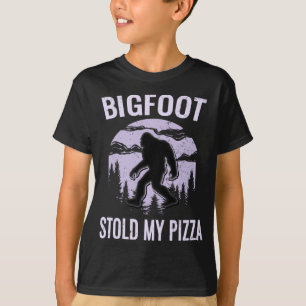 Bigfoot Pizza Forest Park Sasquatch Glaube Camper T-Shirt