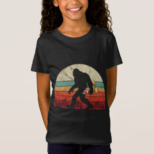Bigfoot Pizza Lovers Funny Eating Sasquatch Men Ki T-Shirt