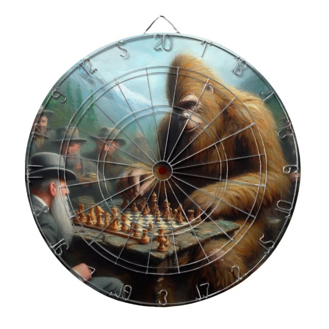 Bigfoot Playing Dartscheibe (vorne)