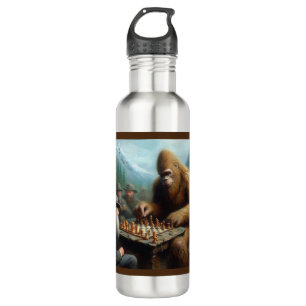 Bigfoot Playing Edelstahlflasche