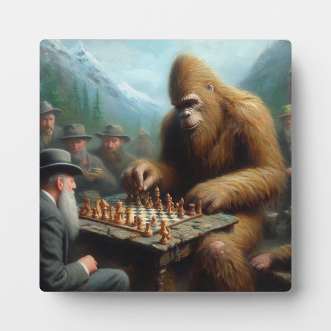 Bigfoot Playing Fotoplatte (Vorderseite)