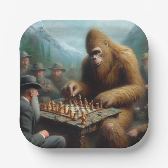 Bigfoot Playing Pappteller (Vorderseite)