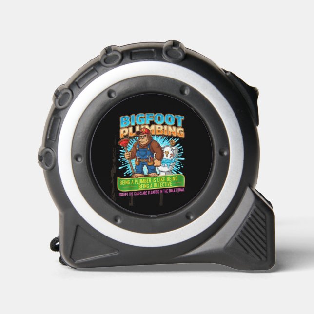 Bigfoot Plumbing-Being a Plumbing Detective Maßband (Vorderseite)