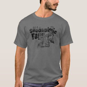 Bigfoot PNW Wandern Snoqualmie Falls Washington Fu T-Shirt