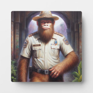 Bigfoot-Polizist Fotoplatte