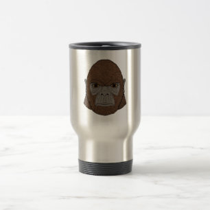 Bigfoot Portrait 1 (ape-like) Reisebecher