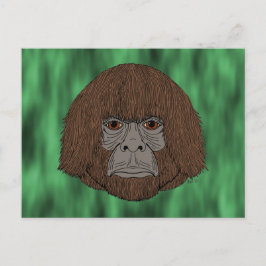 Bigfoot Portrait 2 (human-like) Postkarte