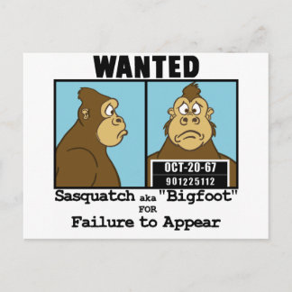 Bigfoot Postkarte