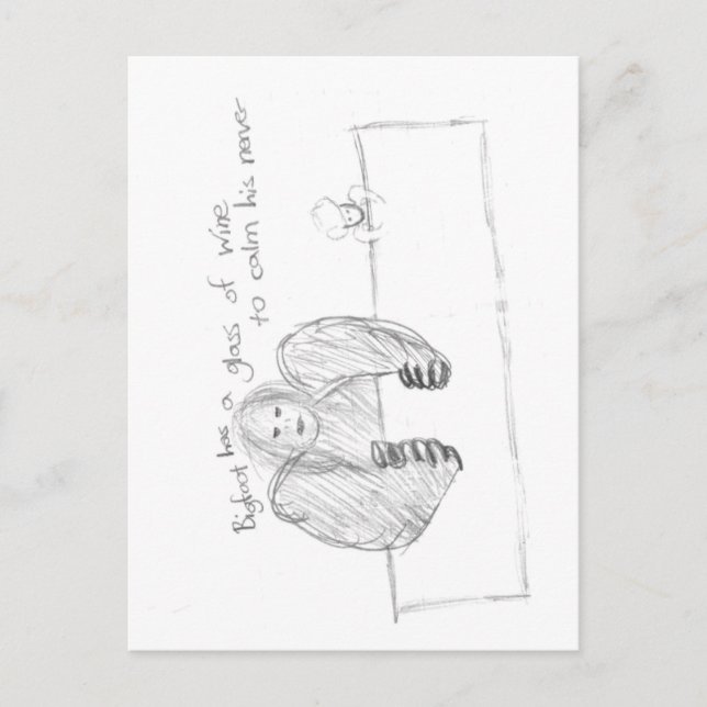 Bigfoot Postkarte (Vorderseite)