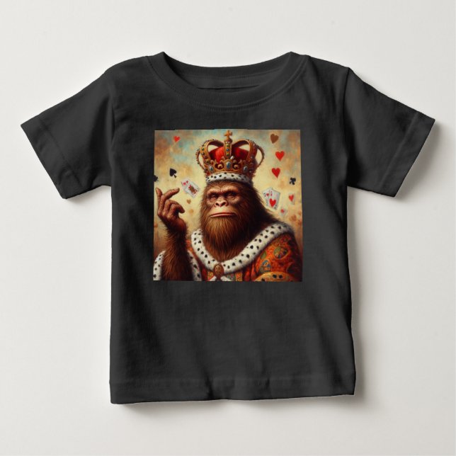 Bigfoot Queen of Hearts Baby T-shirt (Vorderseite)