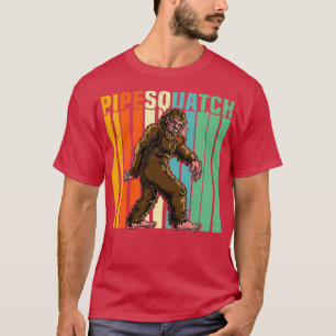 Bigfoot Rauchen Briar Pipe Sasquatch Tabak Pipe T-Shirt