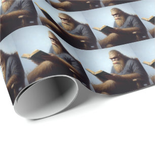Bigfoot Reading Geschenkpapier