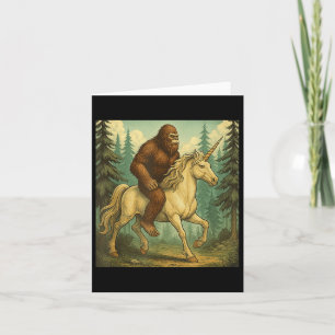 Bigfoot Reiten eines einsamen Shirts Männer Frauen Karte