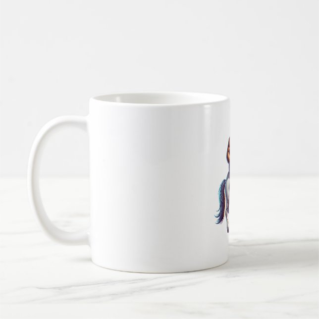 Bigfoot Reiten Unicorn Kaffeetasse (Links)