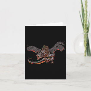 Bigfoot reitet auf einem Drachen und schaut auf Di Karte