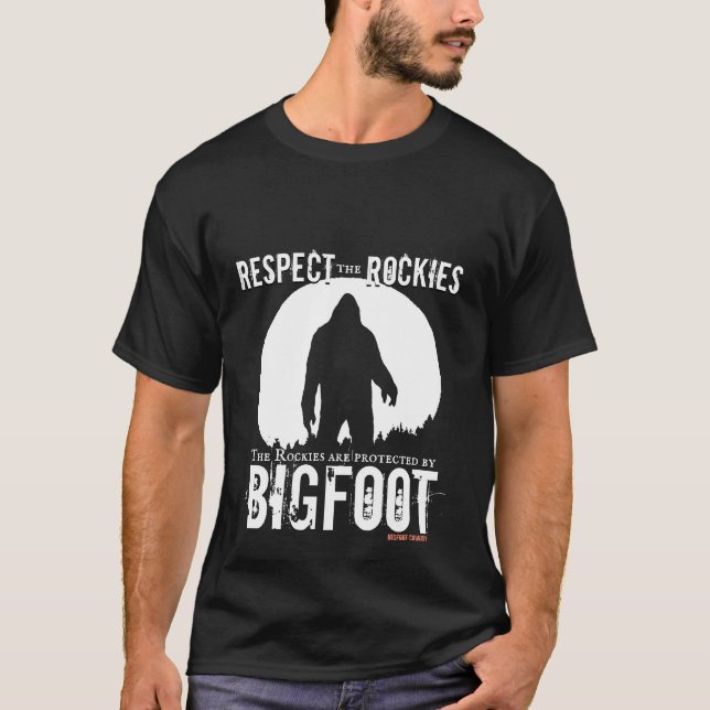 Bigfoot respektieren die Rockies T-Shirt (Vorderseite)