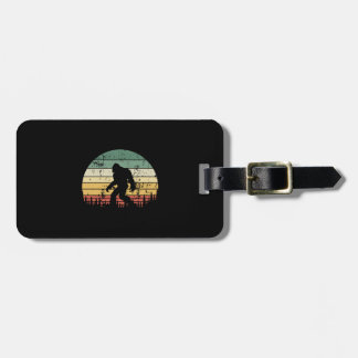 Bigfoot Retro Sunset-Geschenk Gepäckanhänger