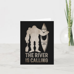Bigfoot River Kayak Sasquatch Camping Kanu Geschen Karte