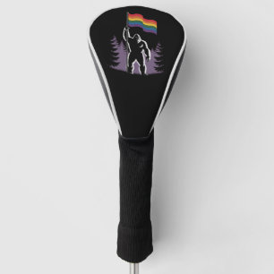 Bigfoot Rock On LGBTQ Progressive Neue Pride-Flagg Golf Headcover