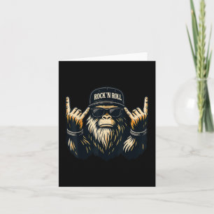 Bigfoot Rock on Sasquatch Heavy Metal Vibes Men Wo Karte