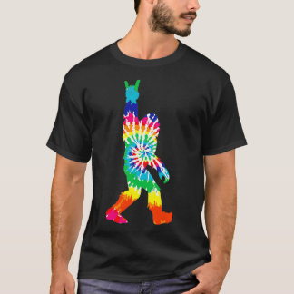 Bigfoot Rock und Roll Gefärbte Krawatte Sasquatch T-Shirt