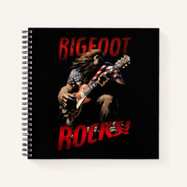 Bigfoot Rocks Spiral Bound Notebook Notizbuch