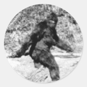 Bigfoot Runder Aufkleber