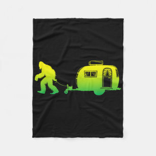 Bigfoot Rv Motorhome Camping Sasquatch Campervan G Fleecedecke