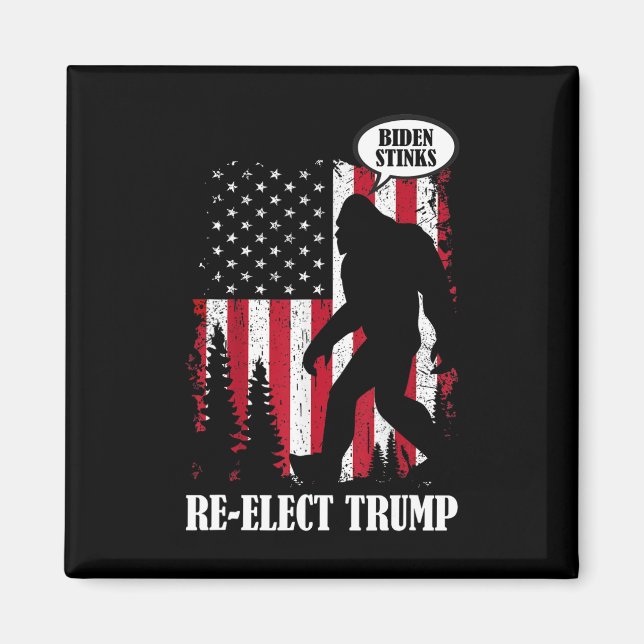 Bigfoot sagt Biden Stinks Magnet (Vorne)