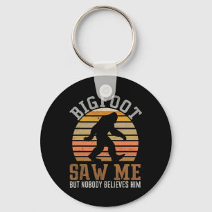 Bigfoot sah mich Sasquatch Geschenke für den Vater Schlüsselanhänger