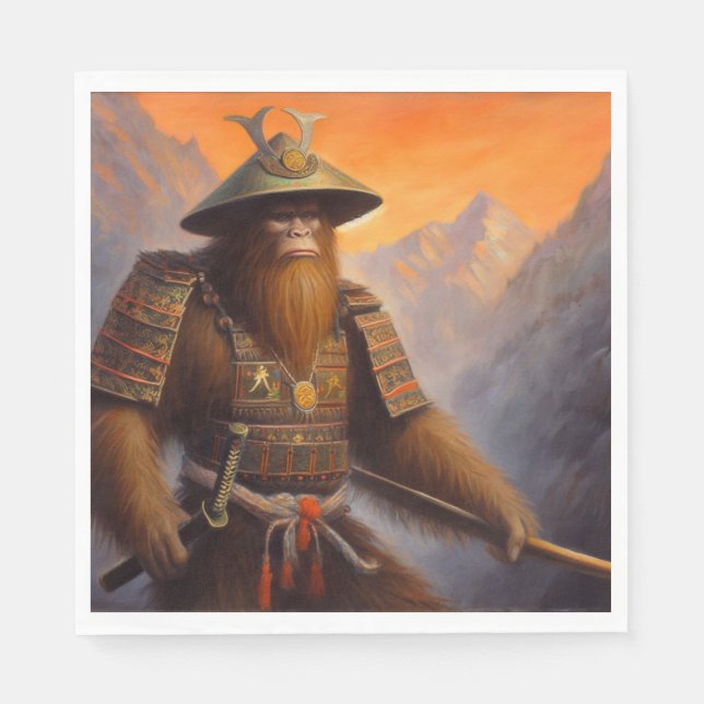 Bigfoot Samurai Serviette (Vorderseite)