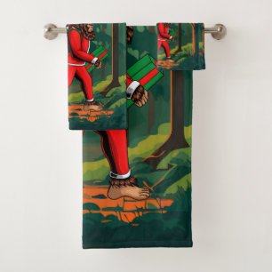 Bigfoot Santa Claus sac de cadeaux