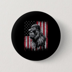 Bigfoot Sasquatch 4. Juli Patriotic Usa Indepe Button