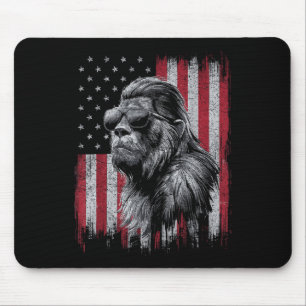 Bigfoot Sasquatch 4. Juli Patriotic Usa Indepe Mousepad