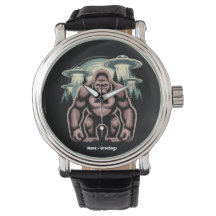 Bigfoot Sasquatch Alien UFO Funny Graphic Design