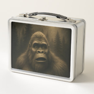 Bigfoot Sasquatch Alien UFO Funny Metall Brotdose