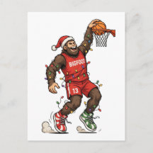 Bigfoot Sasquatch Basketball Weihnachten 2026 Feie