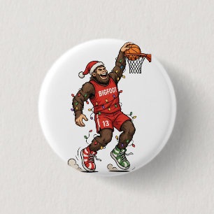 Bigfoot Sasquatch Basketball Weihnachten 2026 Feie Button