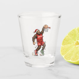Bigfoot Sasquatch Basketball Weihnachten 2026 Feie Schnapsglas