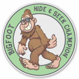 Bigfoot | Sasquatch (bearbeitbar) Aufkleber